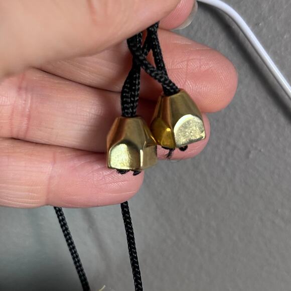 Fendi FF logo scarf large vintage black gold classic - Picture 10 of 13